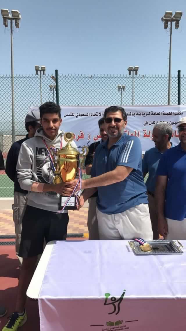 راكان القعود يتوّج بكأس بطولة نهائيات المملكة في فئة الشباب