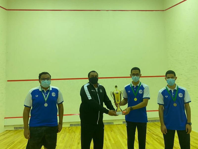 فريق الهلال للاسكواش أبطال للمملكة