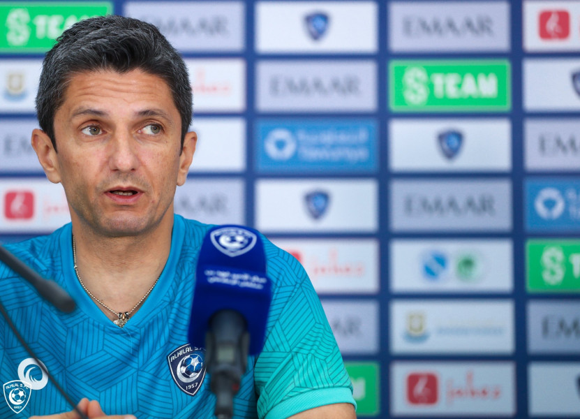 المؤتمر الصحافي الذي يسبق لقاء الهلال وضيفه