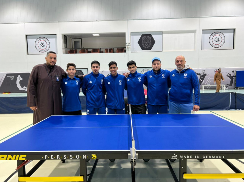 فريق كرة طاولة الهلال يكسب الشباب